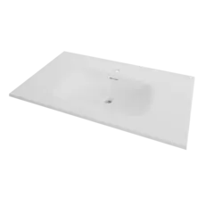 Servant ANE 100 100x60x14,7cm støpemarmor hvit matt