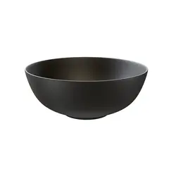 Bolleservant MINA Ø38x15cm porselen sort matt