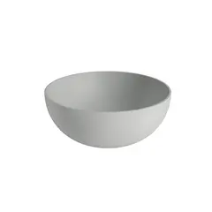 Bolleservant NOVA Ø39 x15cm solid surface lys grå