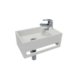 Servant vegghengt TALE H høyre solid surface hvit matt