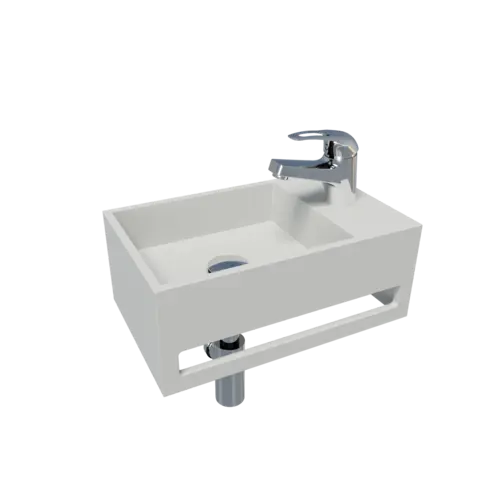 Servant vegghengt TALE H høyre solid surface hvit matt