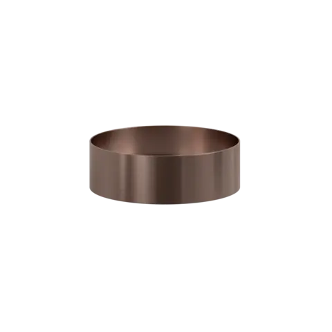 Bolleservant YLVA Ø355x110mm metall børstet rosegull