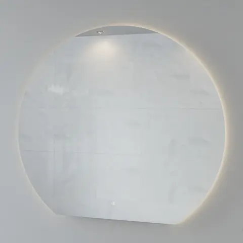 Speil VOE 140 Ø 140cm (b 81 cm) led-lys