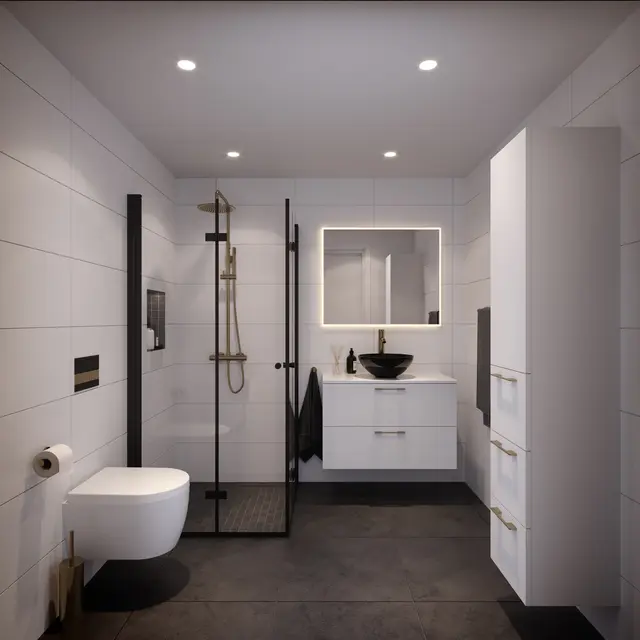 Gulv-/veggmosaikk URBAN SPACE 5x5 Ardesia 1 m2 pk (2 590,- m2) 