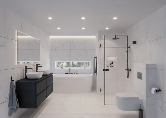 Gulv-/veggmosaikk HYPNOSE 5x5 Calacatta 1 m2 pk (2 590,- m2) 