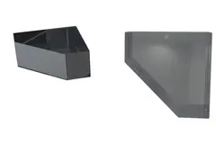 Hylle VEGA hjørne Krom