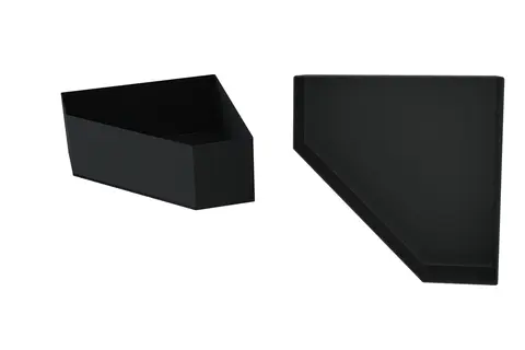 Hylle VEGA hjørne Sort matt