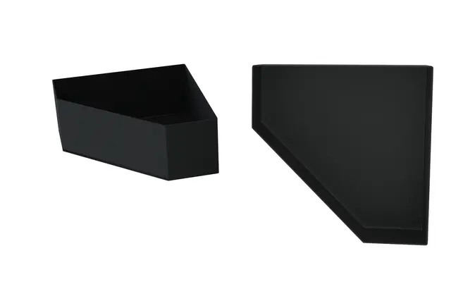 Hylle VEGA hjørne Sort matt 