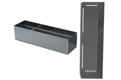 Hylle VEGA rett Krom