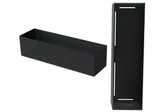 Hylle VEGA rett Sort matt