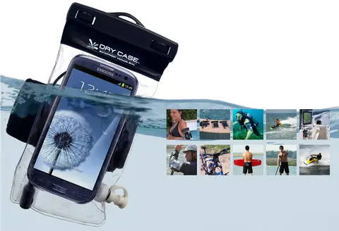 DryCase Phone - vanntett bag for mobil Passer alle mobiler opp til 5"