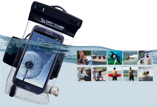 DryCase Phone - vanntett bag for mobil Passer alle mobiler opp til 5" 
