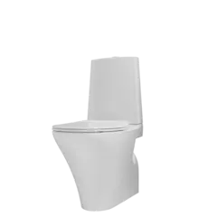 Toalett gulvstående CIBA slim sete soft close hvit
