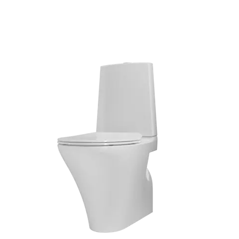 Toalett gulvstående CIBA slim sete soft close hvit