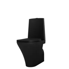 Toalett gulvstående CIBA slim sete soft close sort matt