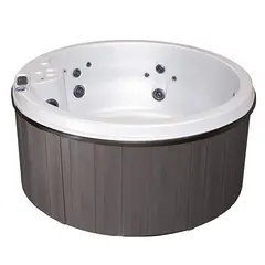 Utendørs massasjebad VikingSpa VIKING II ø183cm perlehvit/grå med lokk