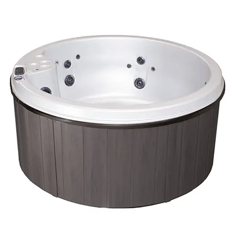 Utendørs massasjebad VikingSpa VIKING II ø183cm perlehvit/grå med lokk